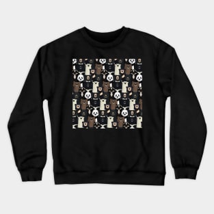 Bear species pattern Crewneck Sweatshirt